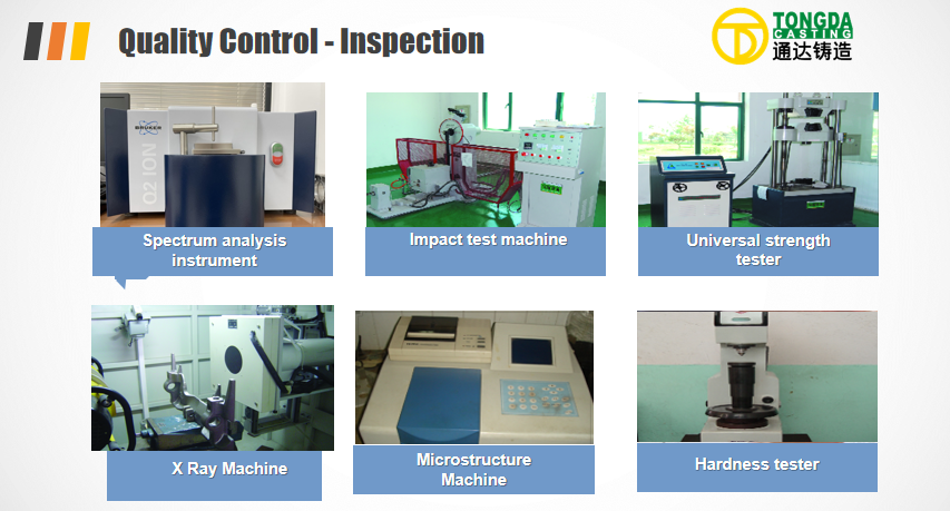 Investment castings quality control of Tongda